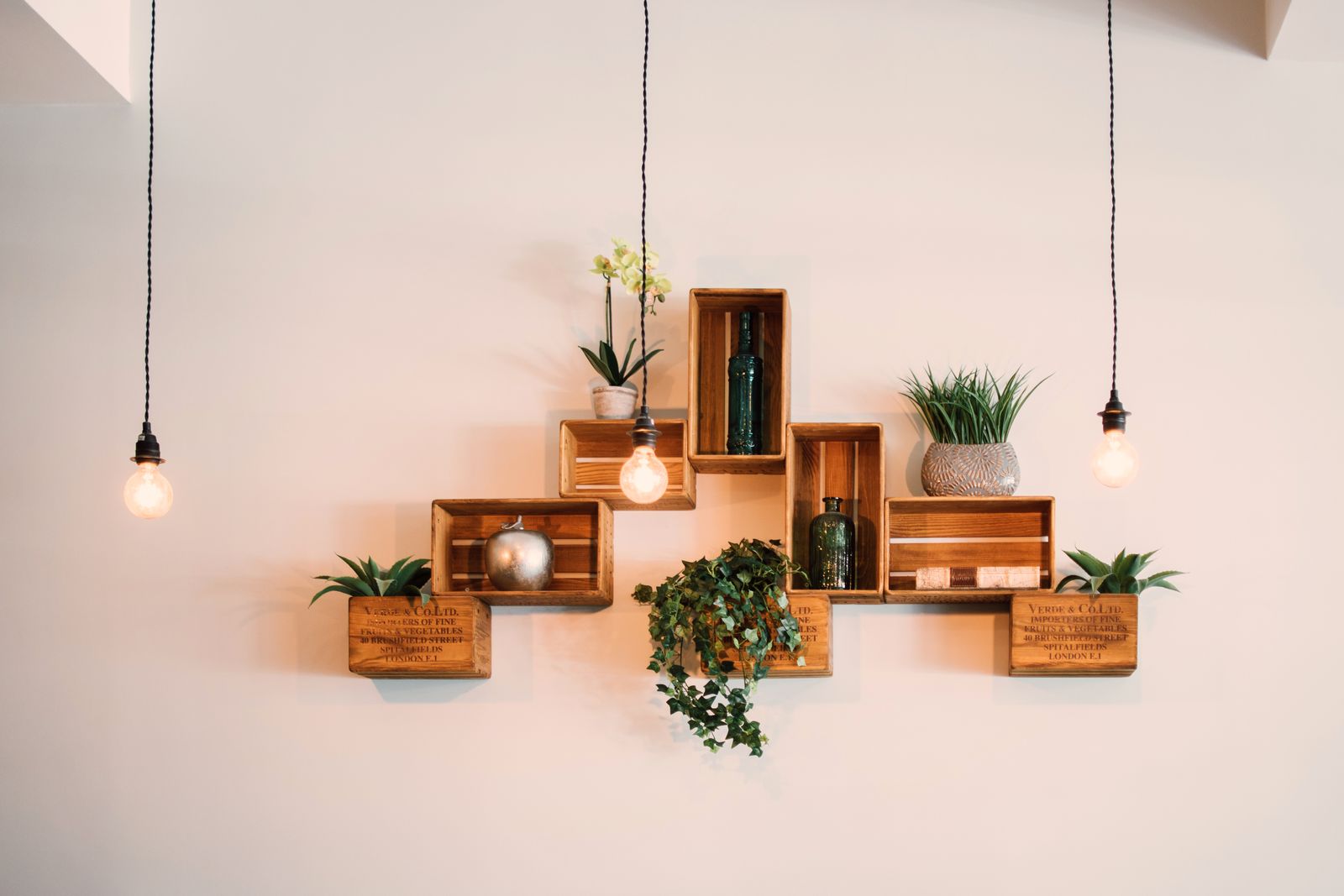 Living room wall with framed art gallery