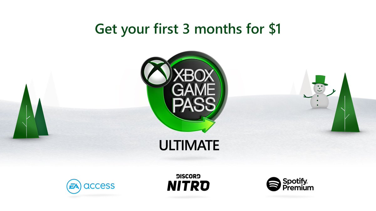 xbox game pass ultimate is 1 dollar for how long